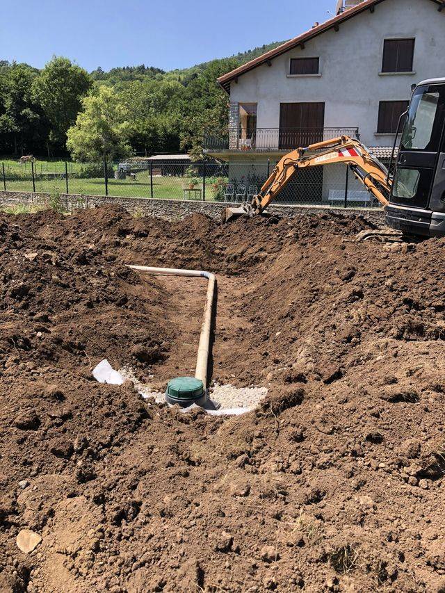 Terrassement assainissement sur terrain